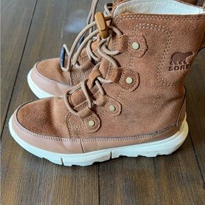 Sorel Kids Tan Suede Boots